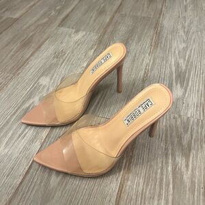 Cape Robbin Transparent and Nude Heels